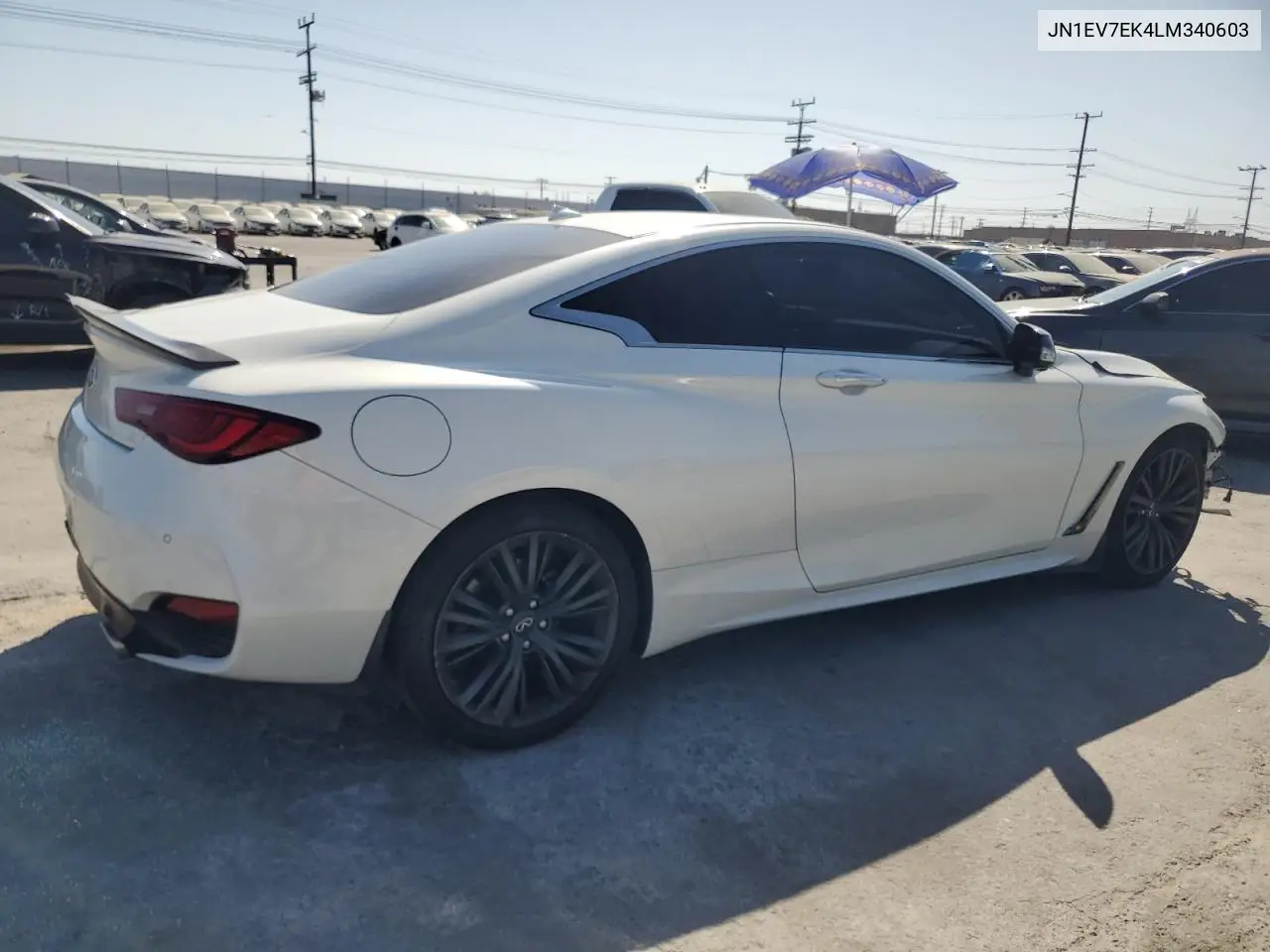 2020 Infiniti Q60 Pure VIN: JN1EV7EK4LM340603 Lot: 61554215
