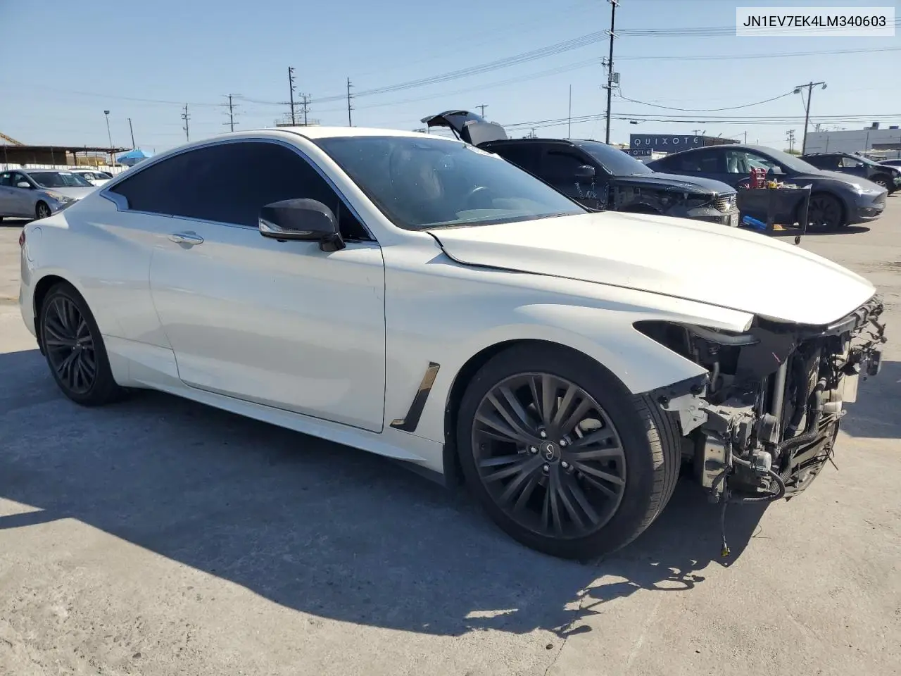 2020 Infiniti Q60 Pure VIN: JN1EV7EK4LM340603 Lot: 61554215