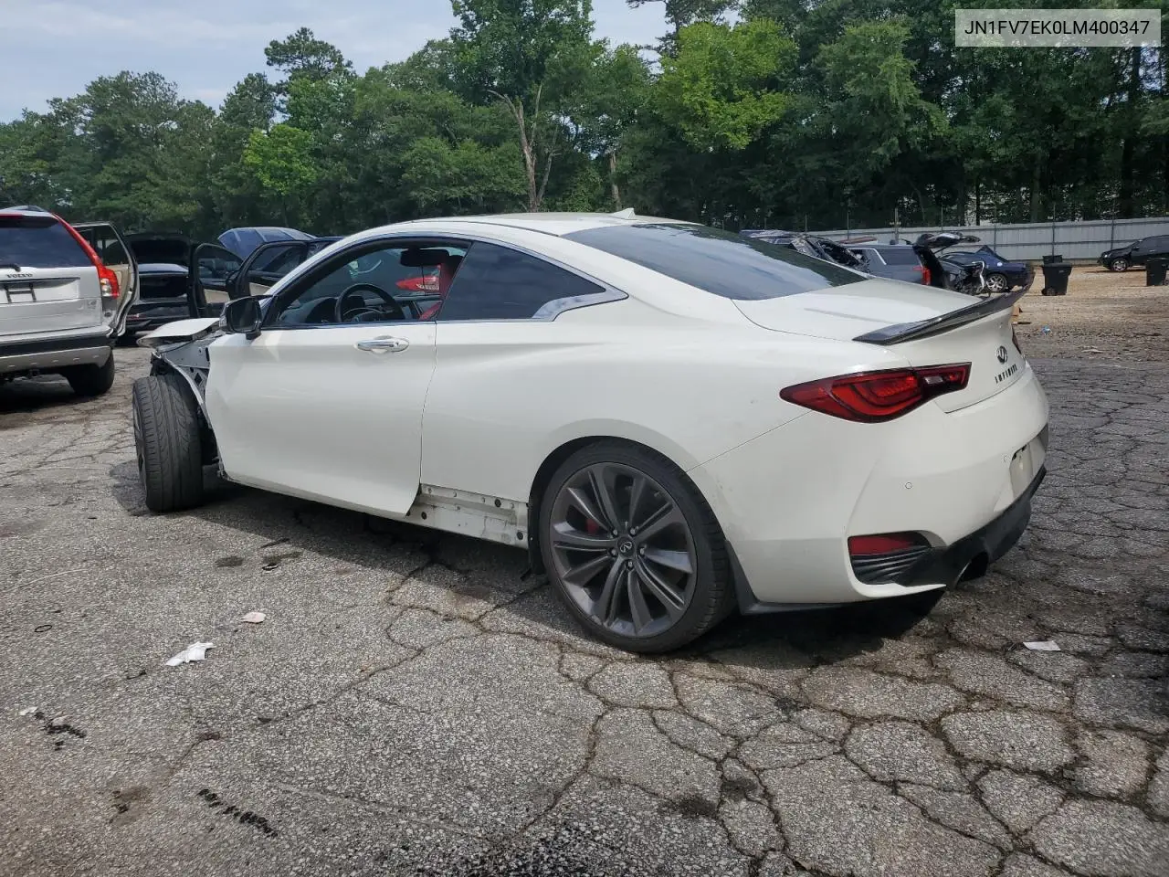 2020 Infiniti Q60 Red Sport 400 VIN: JN1FV7EK0LM400347 Lot: 61872055