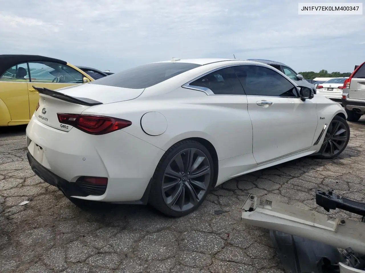 2020 Infiniti Q60 Red Sport 400 VIN: JN1FV7EK0LM400347 Lot: 61872055