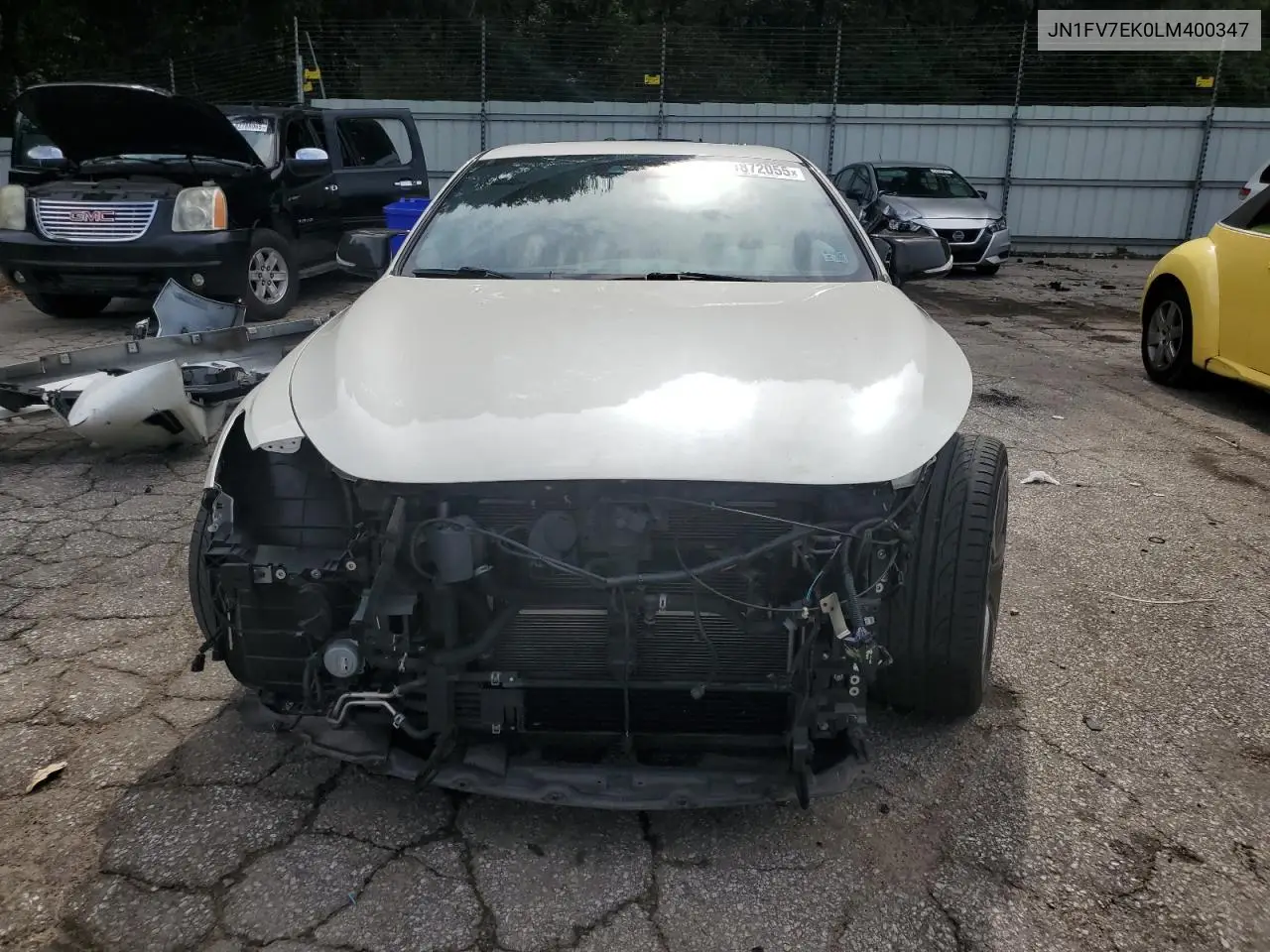 2020 Infiniti Q60 Red Sport 400 VIN: JN1FV7EK0LM400347 Lot: 61872055