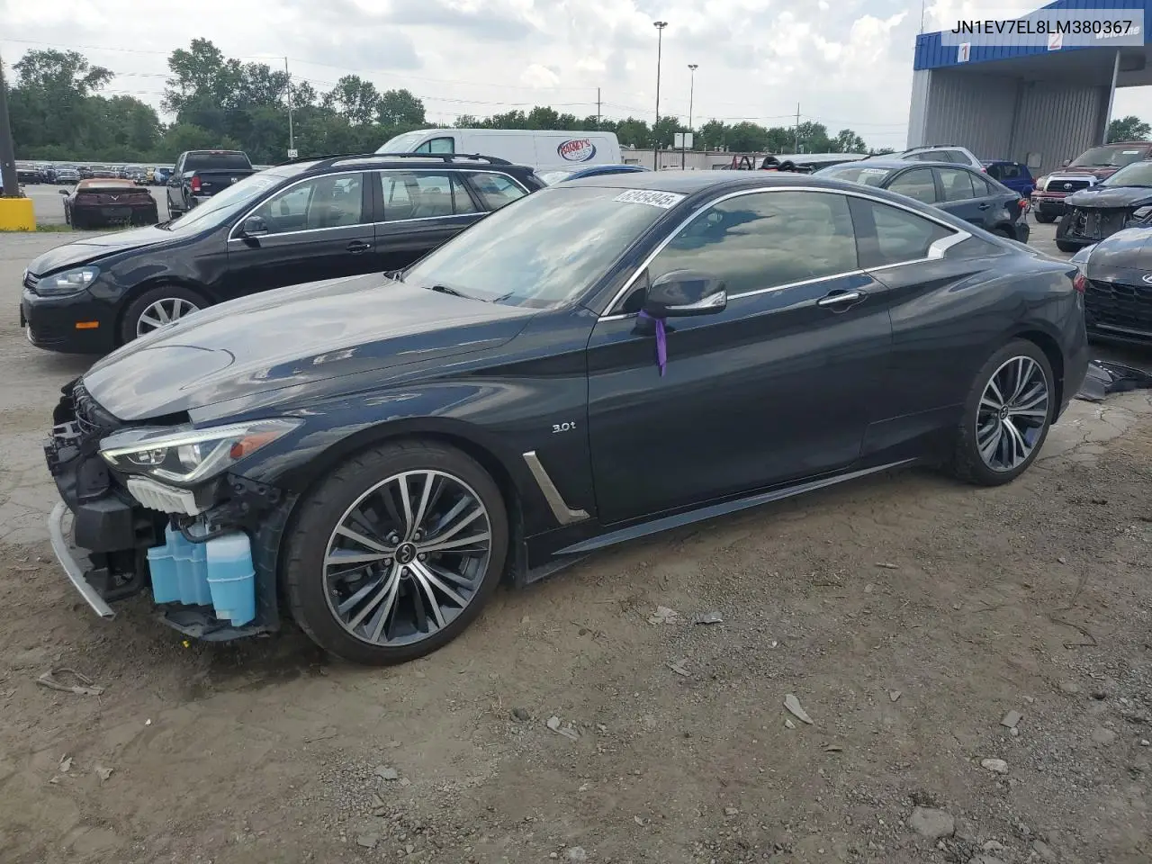 2020 Infiniti Q60 Pure VIN: JN1EV7EL8LM380367 Lot: 62454945