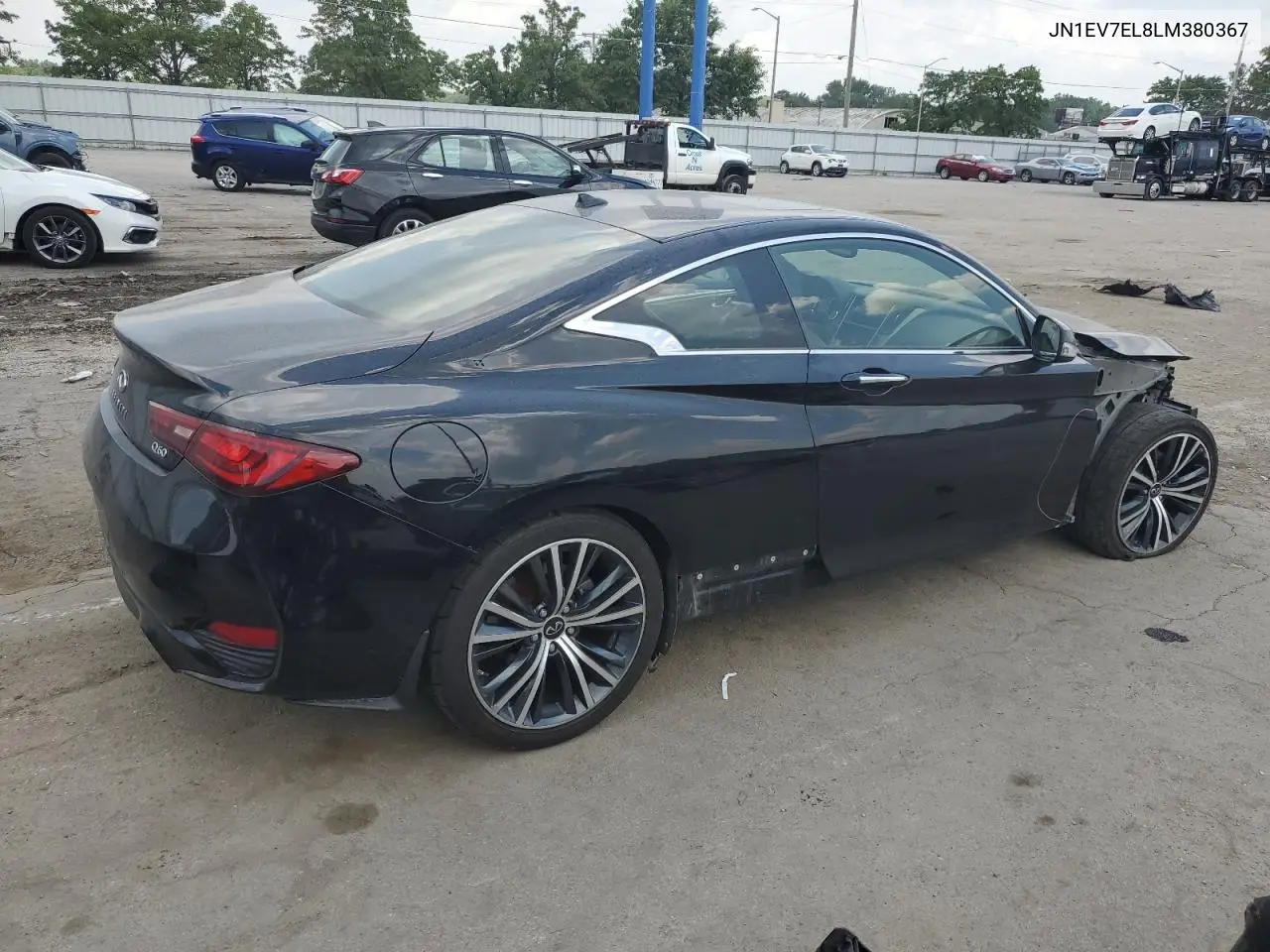 2020 Infiniti Q60 Pure VIN: JN1EV7EL8LM380367 Lot: 62454945