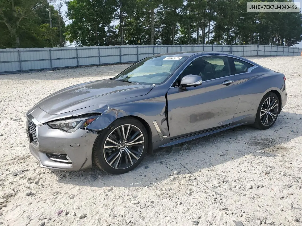 2020 Infiniti Q60 Pure VIN: JN1EV7EK7LM340496 Lot: 62842175
