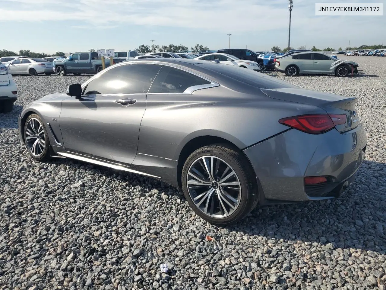 2020 Infiniti Q60 Pure VIN: JN1EV7EK8LM341172 Lot: 64258855