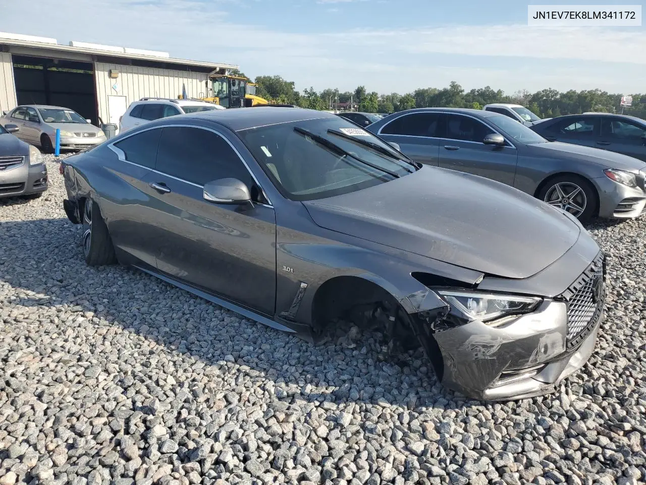 2020 Infiniti Q60 Pure VIN: JN1EV7EK8LM341172 Lot: 64258855