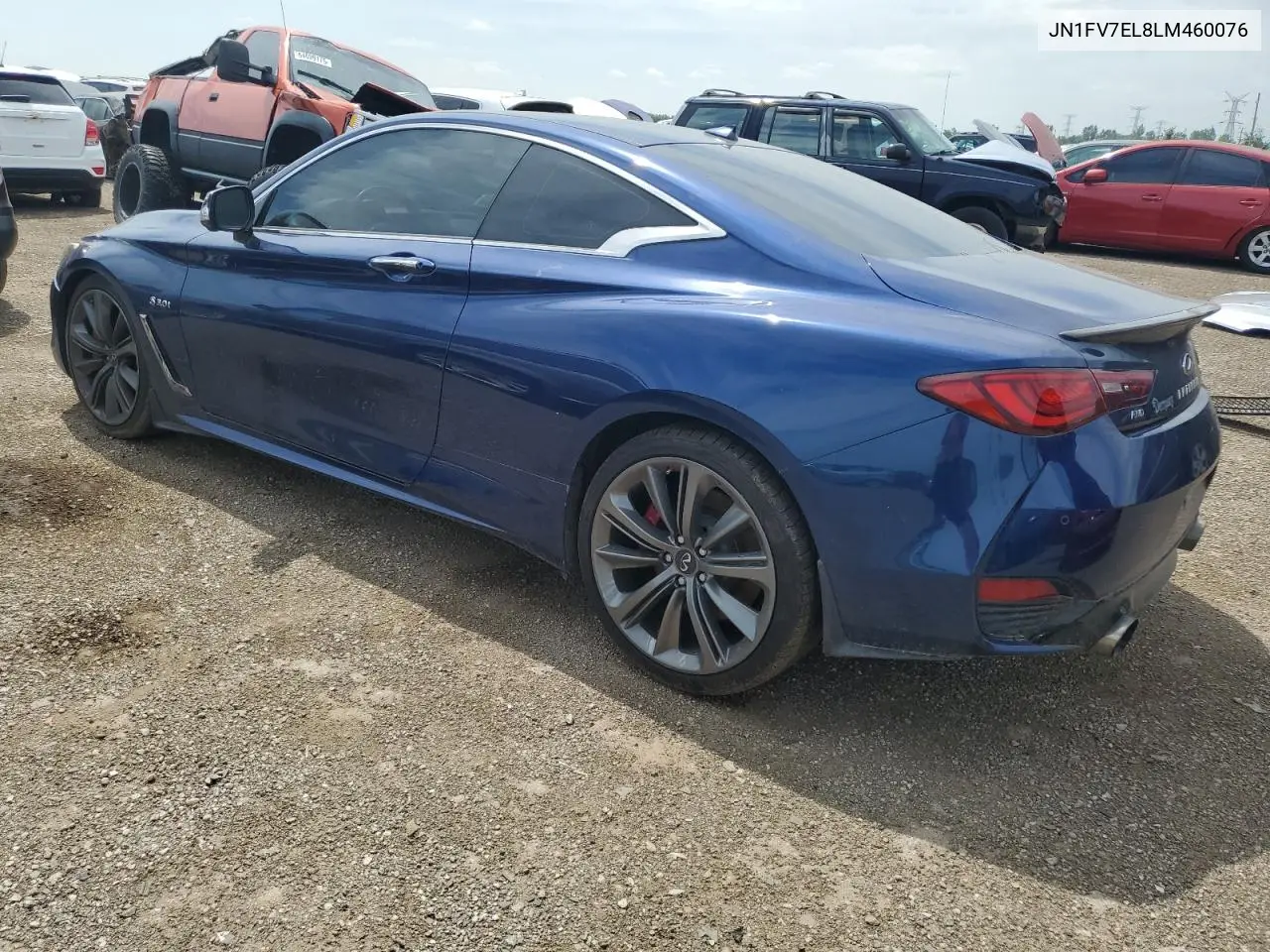 2020 Infiniti Q60 Red Sport 400 VIN: JN1FV7EL8LM460076 Lot: 64276745