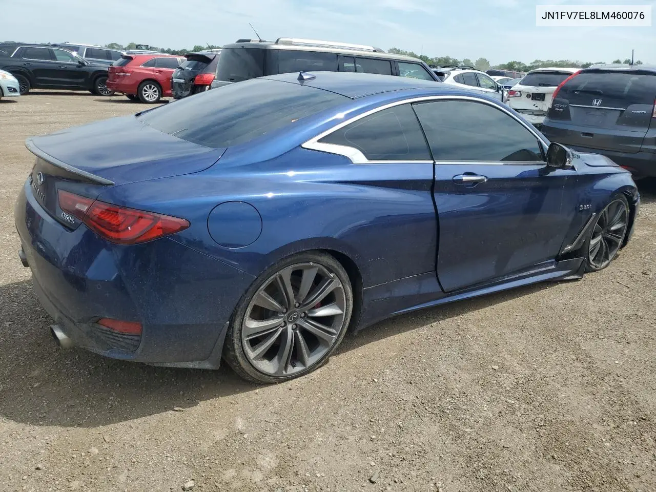 2020 Infiniti Q60 Red Sport 400 VIN: JN1FV7EL8LM460076 Lot: 64276745