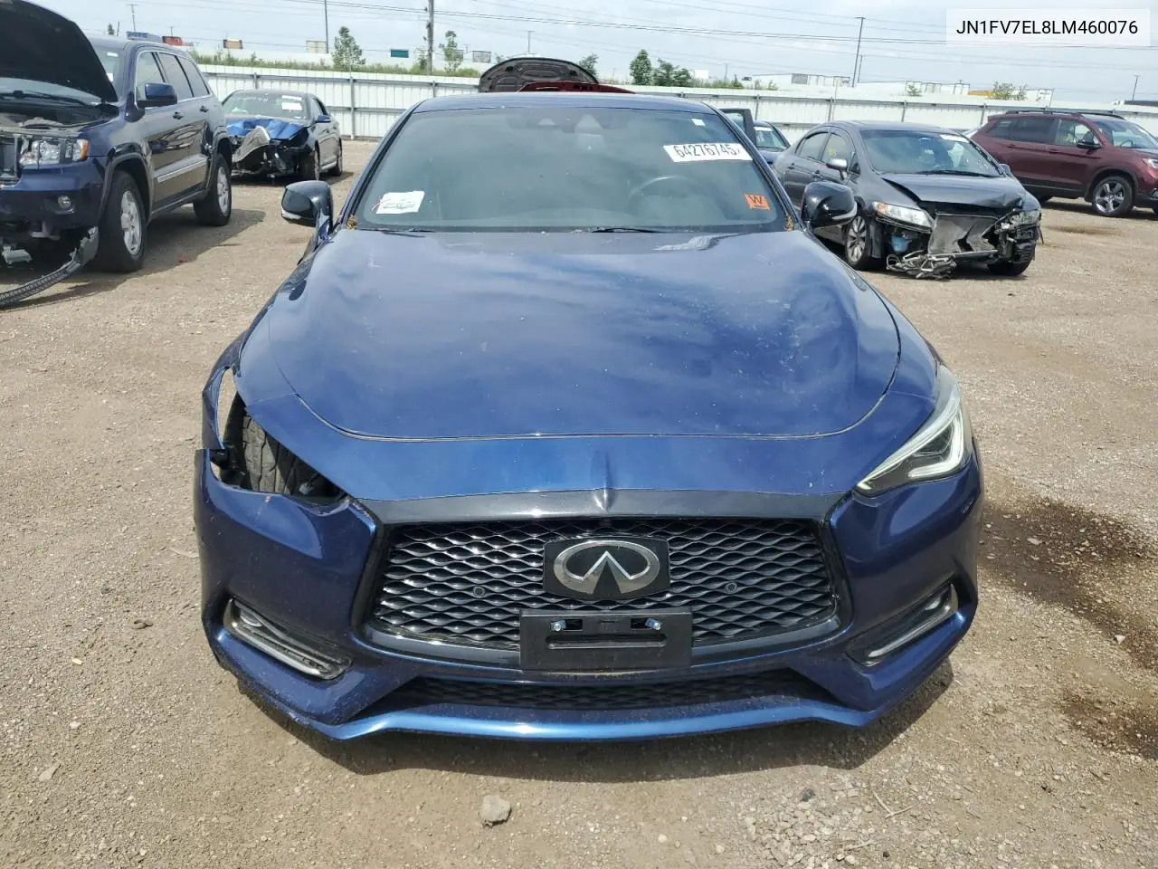 2020 Infiniti Q60 Red Sport 400 VIN: JN1FV7EL8LM460076 Lot: 64276745