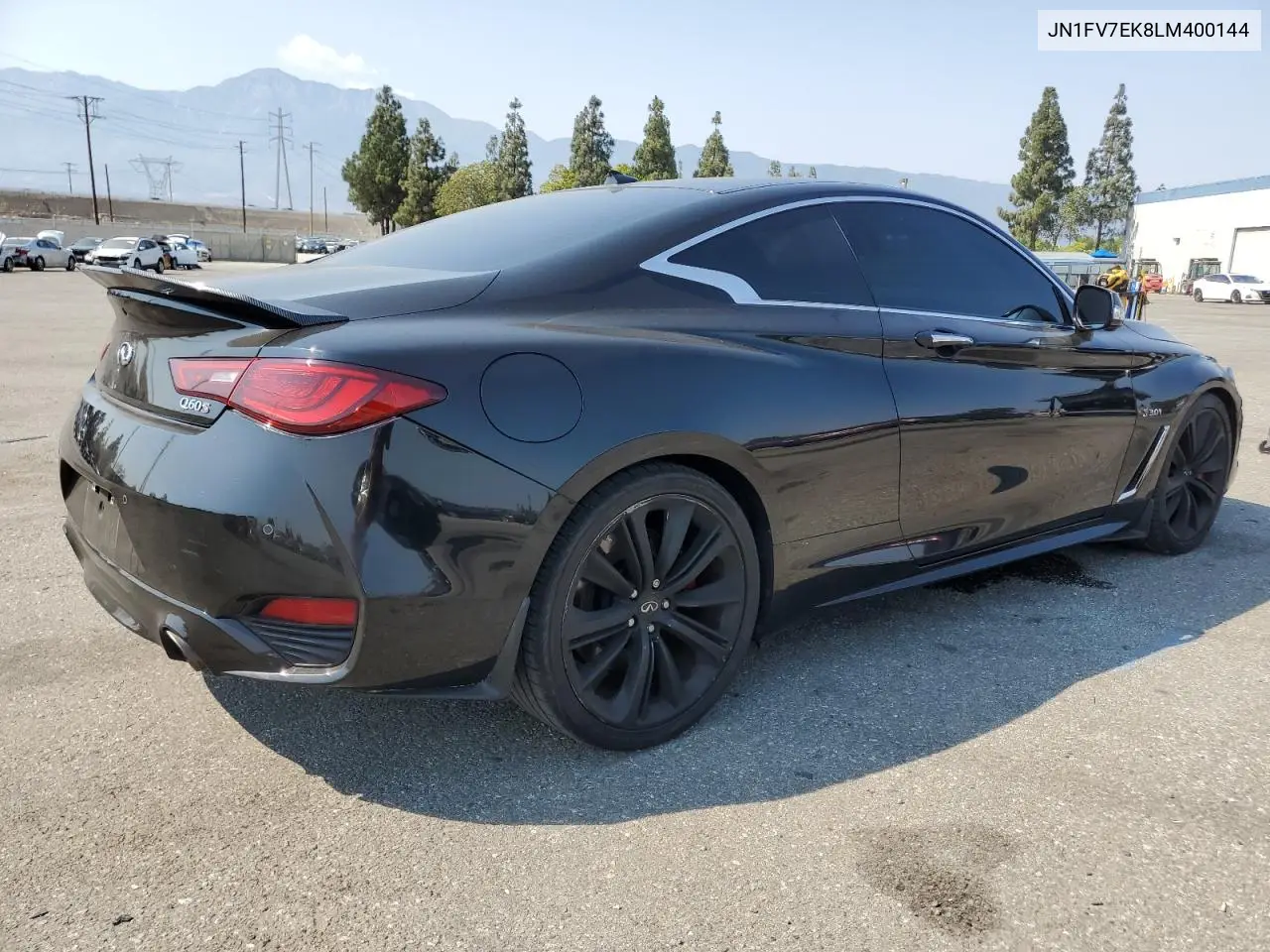 2020 Infiniti Q60 Red Sport 400 VIN: JN1FV7EK8LM400144 Lot: 64699895