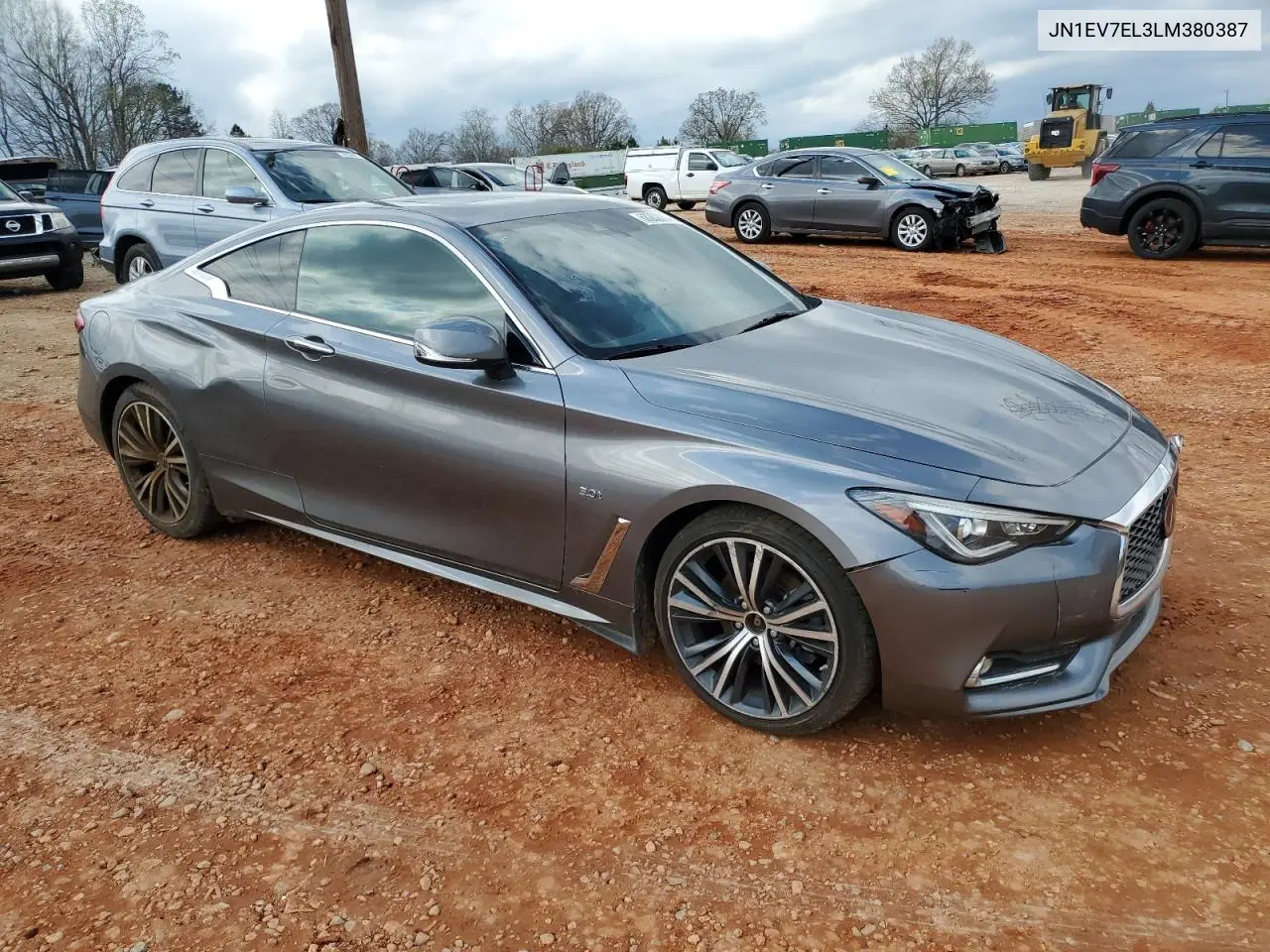 2020 Infiniti Q60 Pure VIN: JN1EV7EL3LM380387 Lot: 68202014