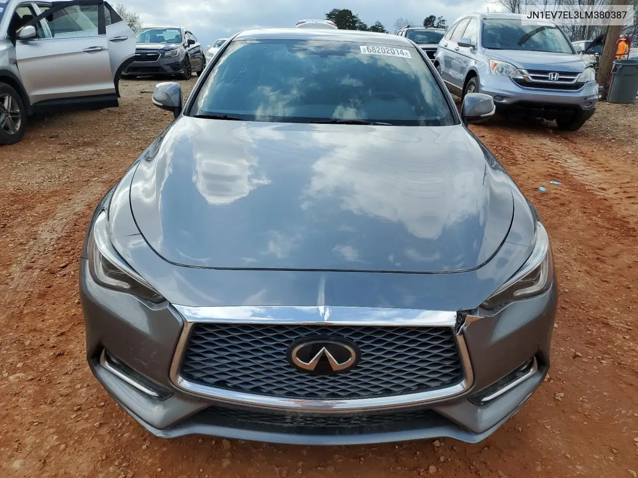 2020 Infiniti Q60 Pure VIN: JN1EV7EL3LM380387 Lot: 68202014