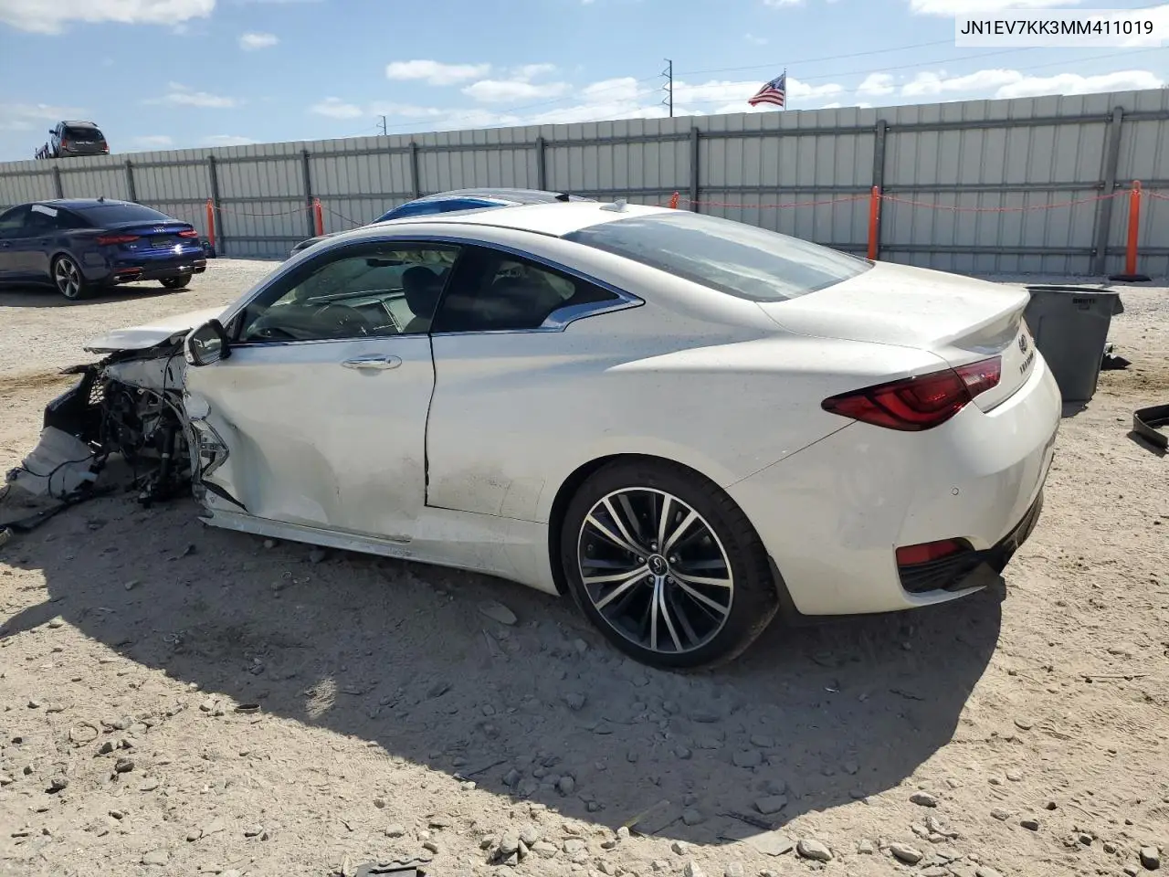 2021 Infiniti Q60 Luxe VIN: JN1EV7KK3MM411019 Lot: 55130715