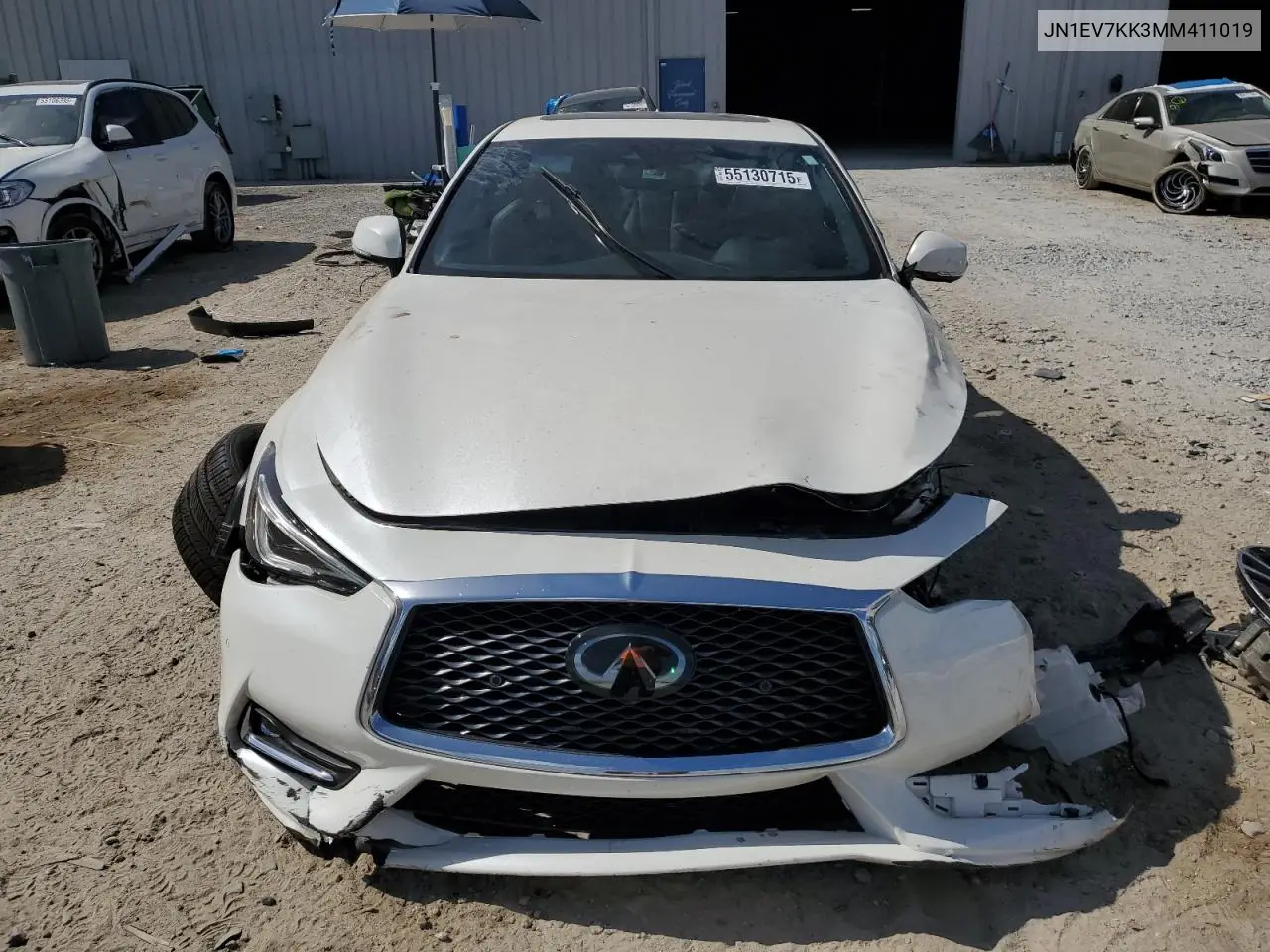 2021 Infiniti Q60 Luxe VIN: JN1EV7KK3MM411019 Lot: 55130715