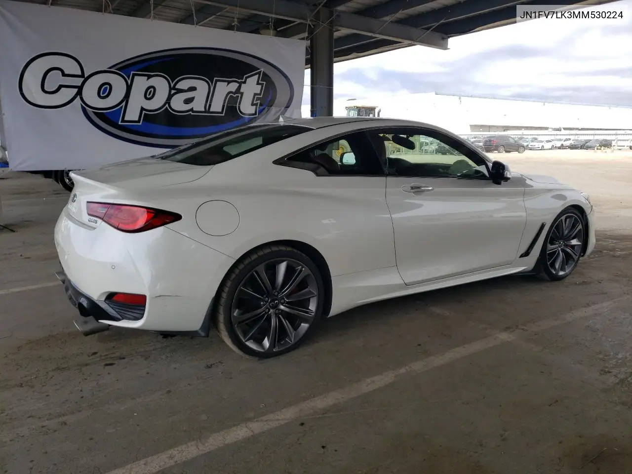 2021 Infiniti Q60 Red Sport 400 VIN: JN1FV7LK3MM530224 Lot: 55362205
