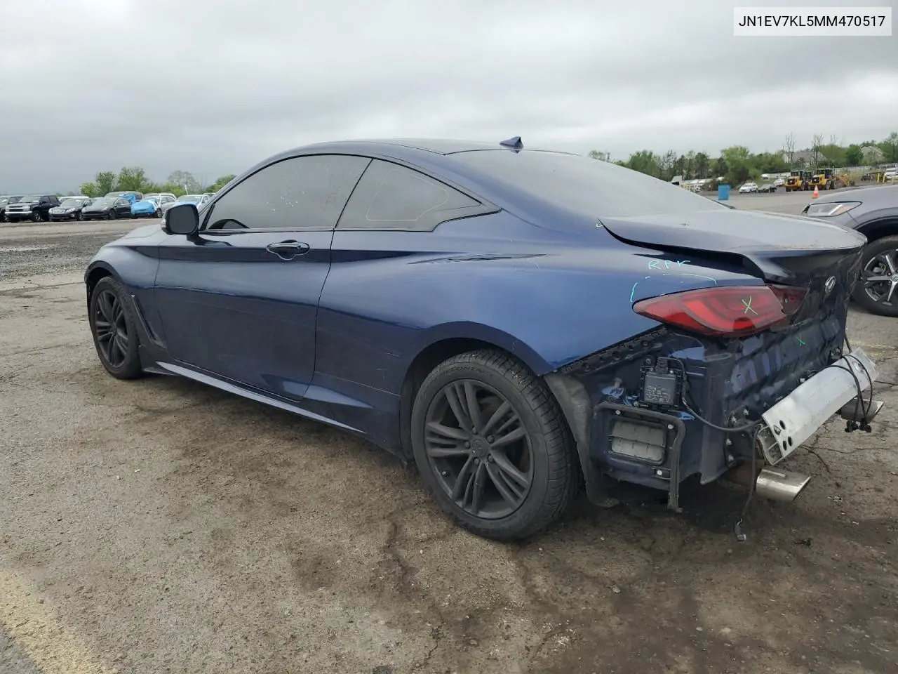 2021 Infiniti Q60 Luxe VIN: JN1EV7KL5MM470517 Lot: 55611455