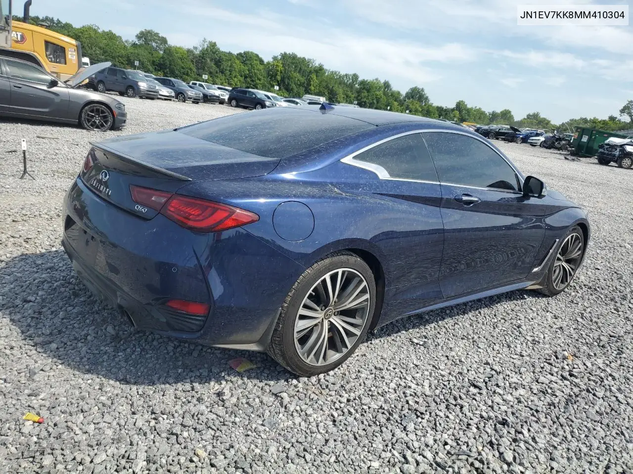 2021 Infiniti Q60 Luxe VIN: JN1EV7KK8MM410304 Lot: 61589215