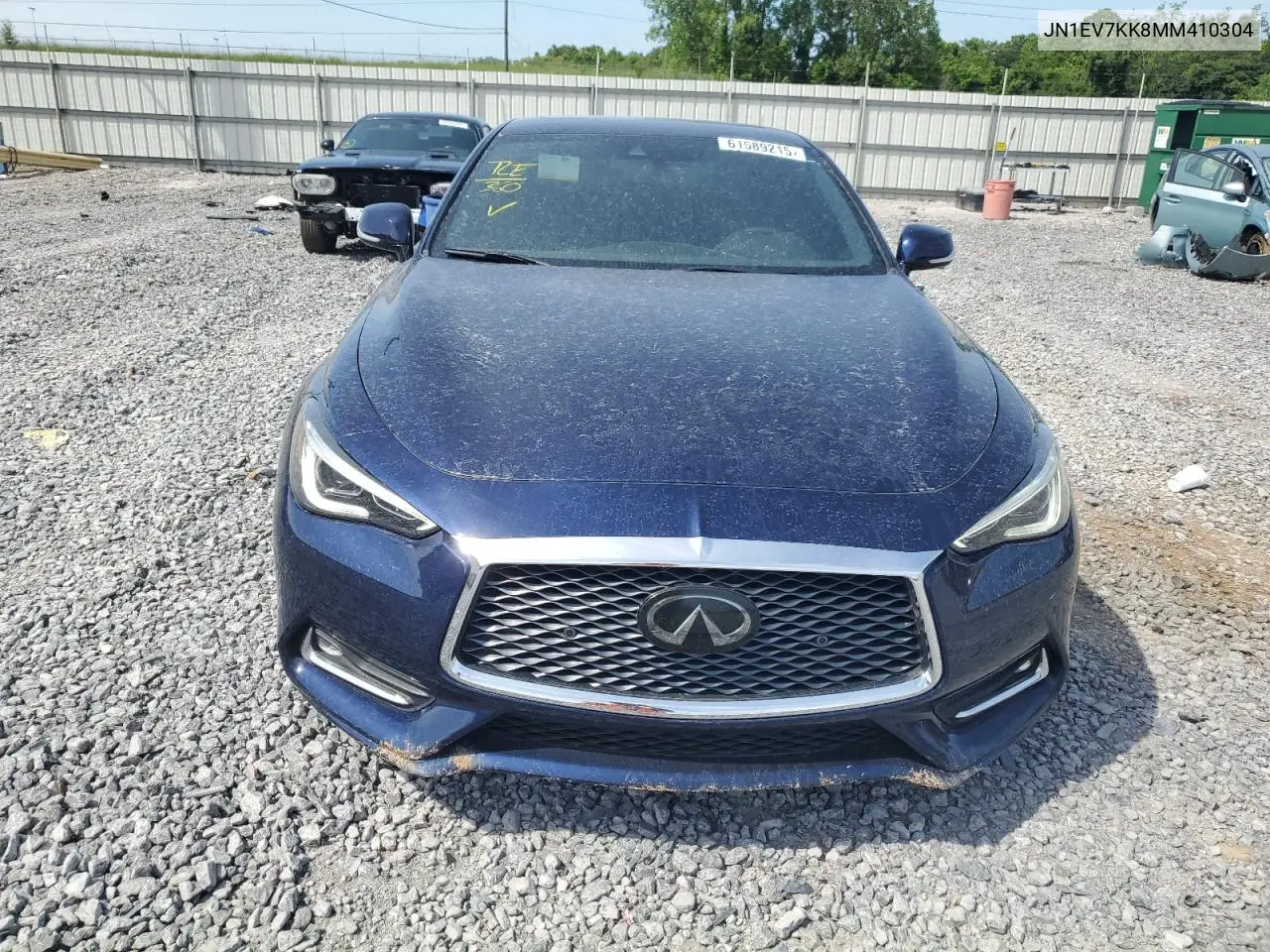 2021 Infiniti Q60 Luxe VIN: JN1EV7KK8MM410304 Lot: 61589215