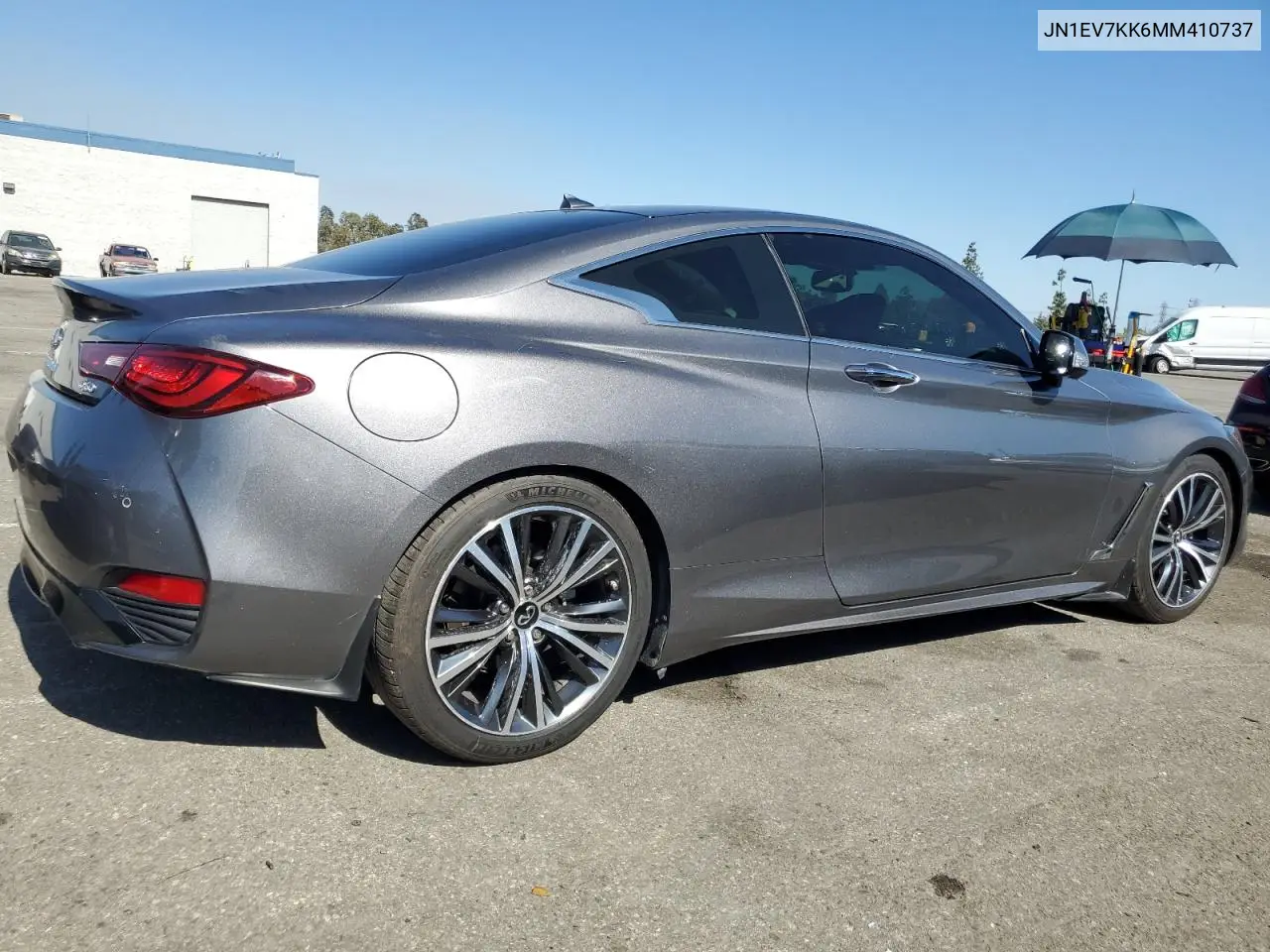 2021 Infiniti Q60 Luxe VIN: JN1EV7KK6MM410737 Lot: 63256755