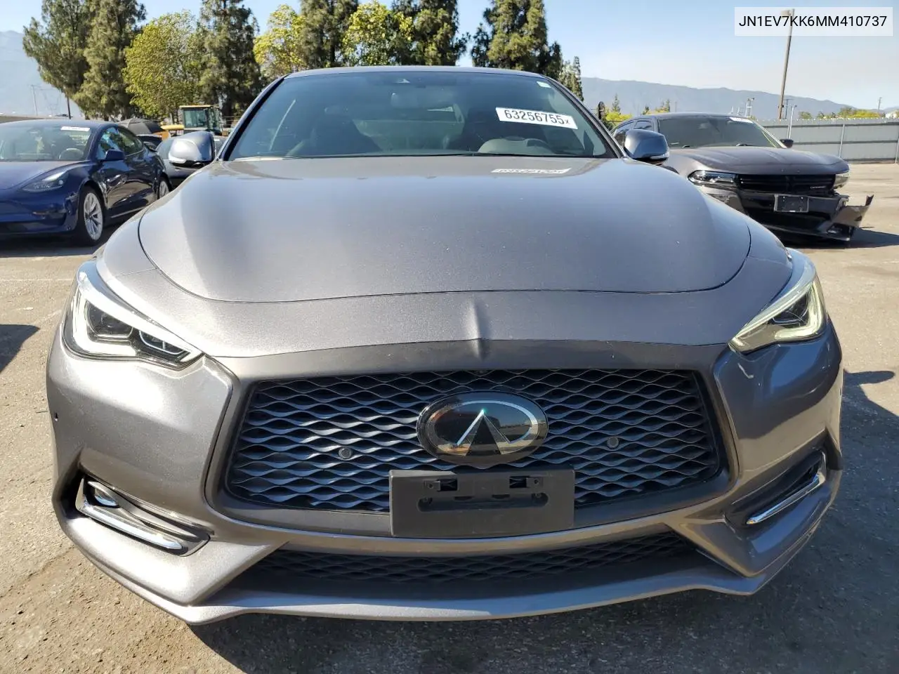 2021 Infiniti Q60 Luxe VIN: JN1EV7KK6MM410737 Lot: 63256755
