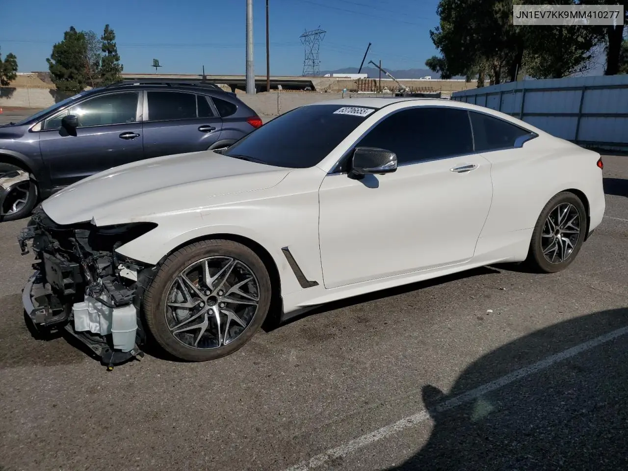 2021 Infiniti Q60 Luxe VIN: JN1EV7KK9MM410277 Lot: 63706655