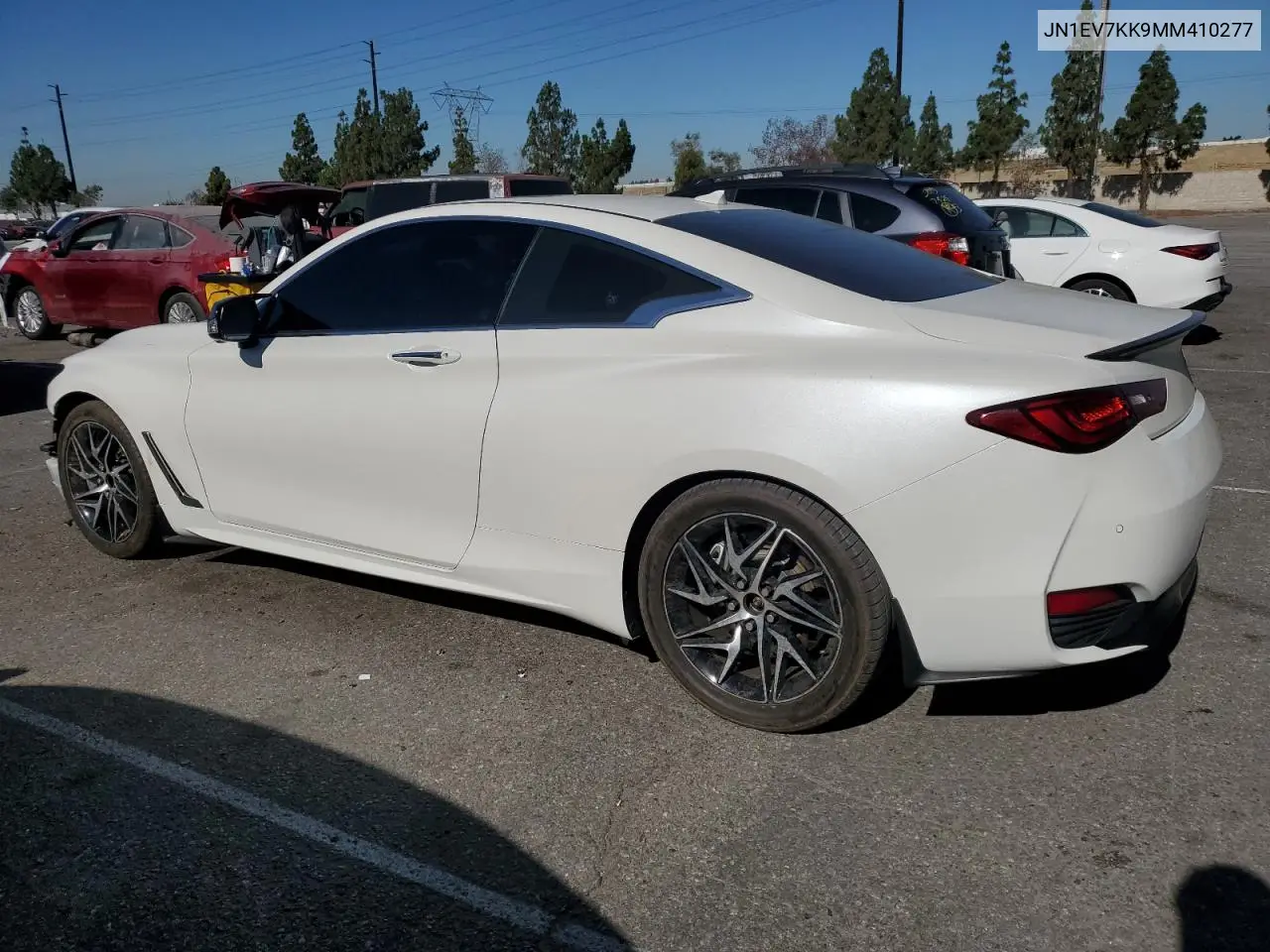 2021 Infiniti Q60 Luxe VIN: JN1EV7KK9MM410277 Lot: 63706655