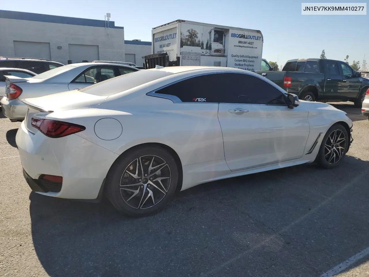 2021 Infiniti Q60 Luxe VIN: JN1EV7KK9MM410277 Lot: 63706655