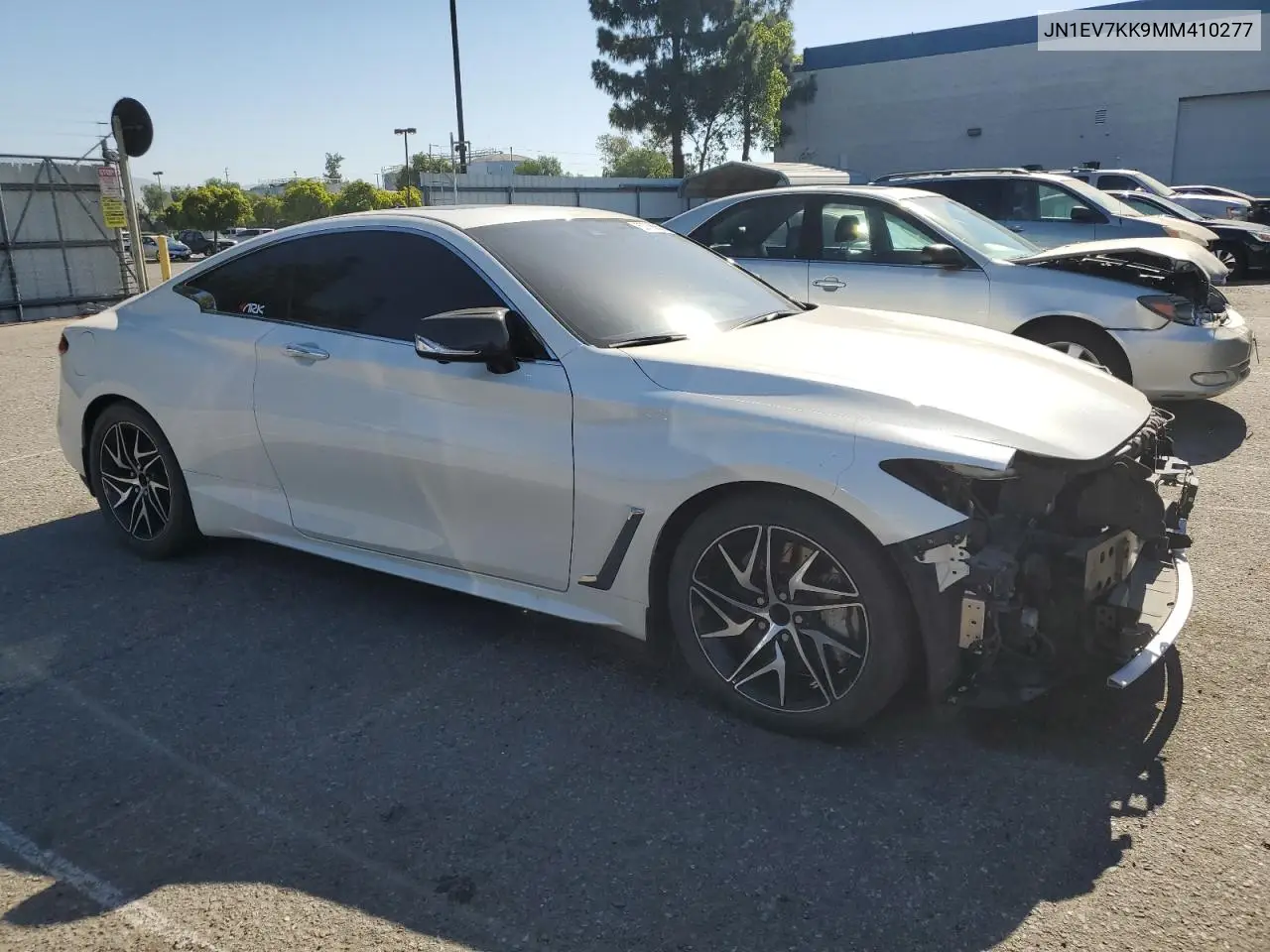 2021 Infiniti Q60 Luxe VIN: JN1EV7KK9MM410277 Lot: 63706655