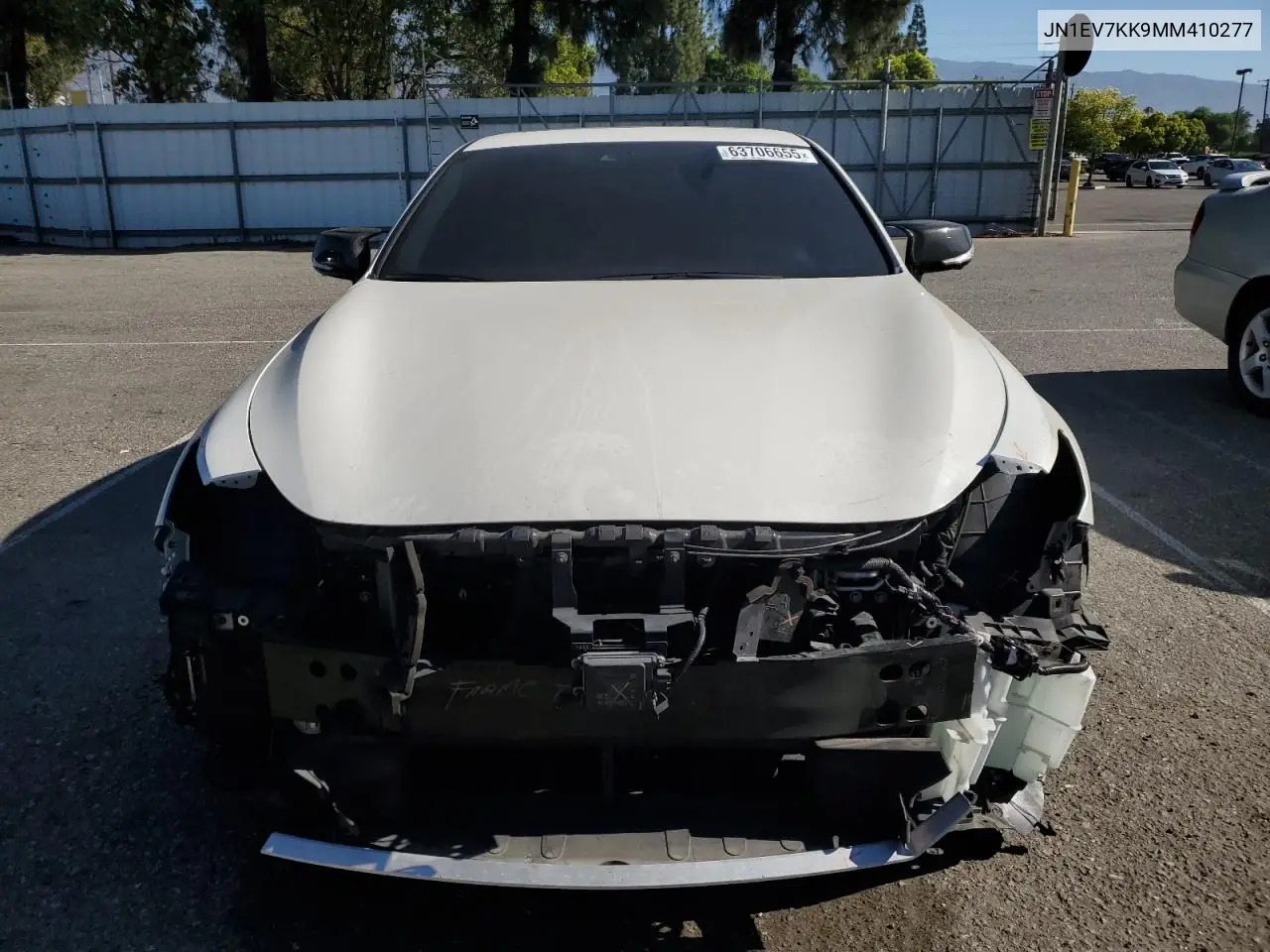 2021 Infiniti Q60 Luxe VIN: JN1EV7KK9MM410277 Lot: 63706655