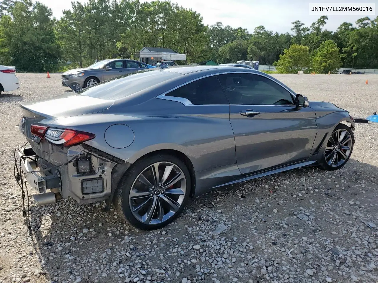 2021 Infiniti Q60 Red Sport 400 VIN: JN1FV7LL2MM560016 Lot: 64747895