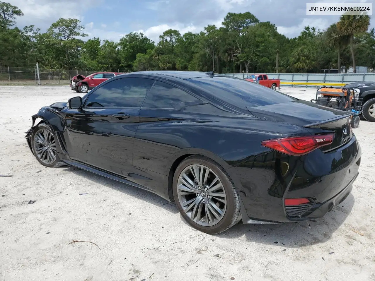 2022 Infiniti Q60 Luxe VIN: JN1EV7KK5NM600224 Lot: 51120885