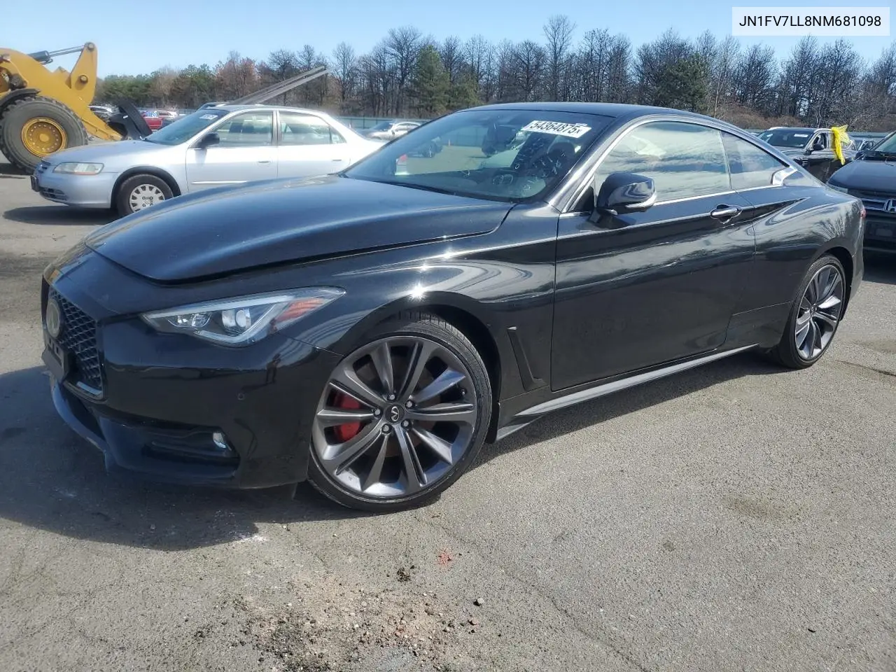 2022 Infiniti Q60 Red Sport 400 VIN: JN1FV7LL8NM681098 Lot: 54364875