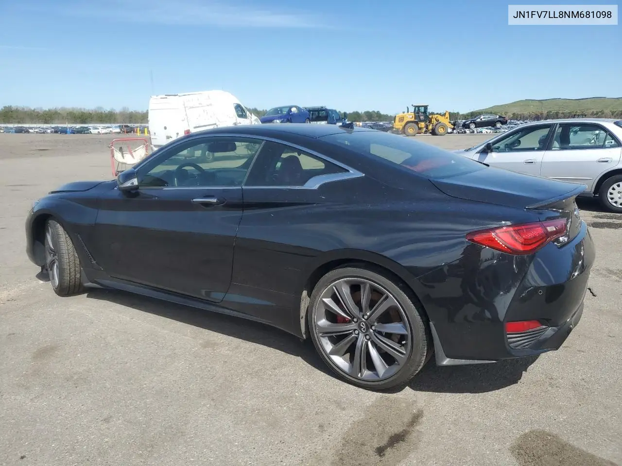 2022 Infiniti Q60 Red Sport 400 VIN: JN1FV7LL8NM681098 Lot: 54364875