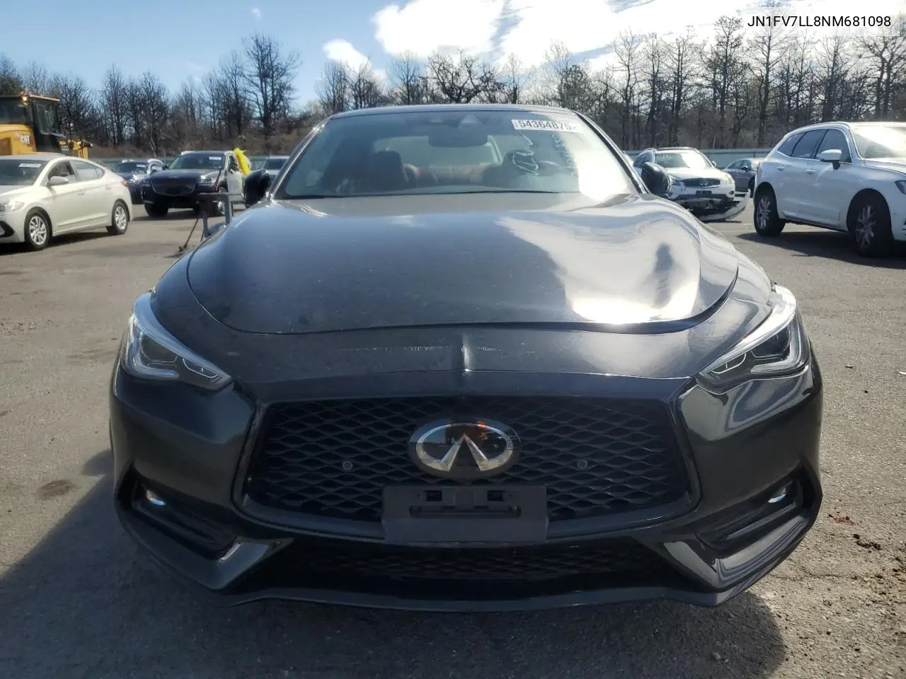 2022 Infiniti Q60 Red Sport 400 VIN: JN1FV7LL8NM681098 Lot: 54364875