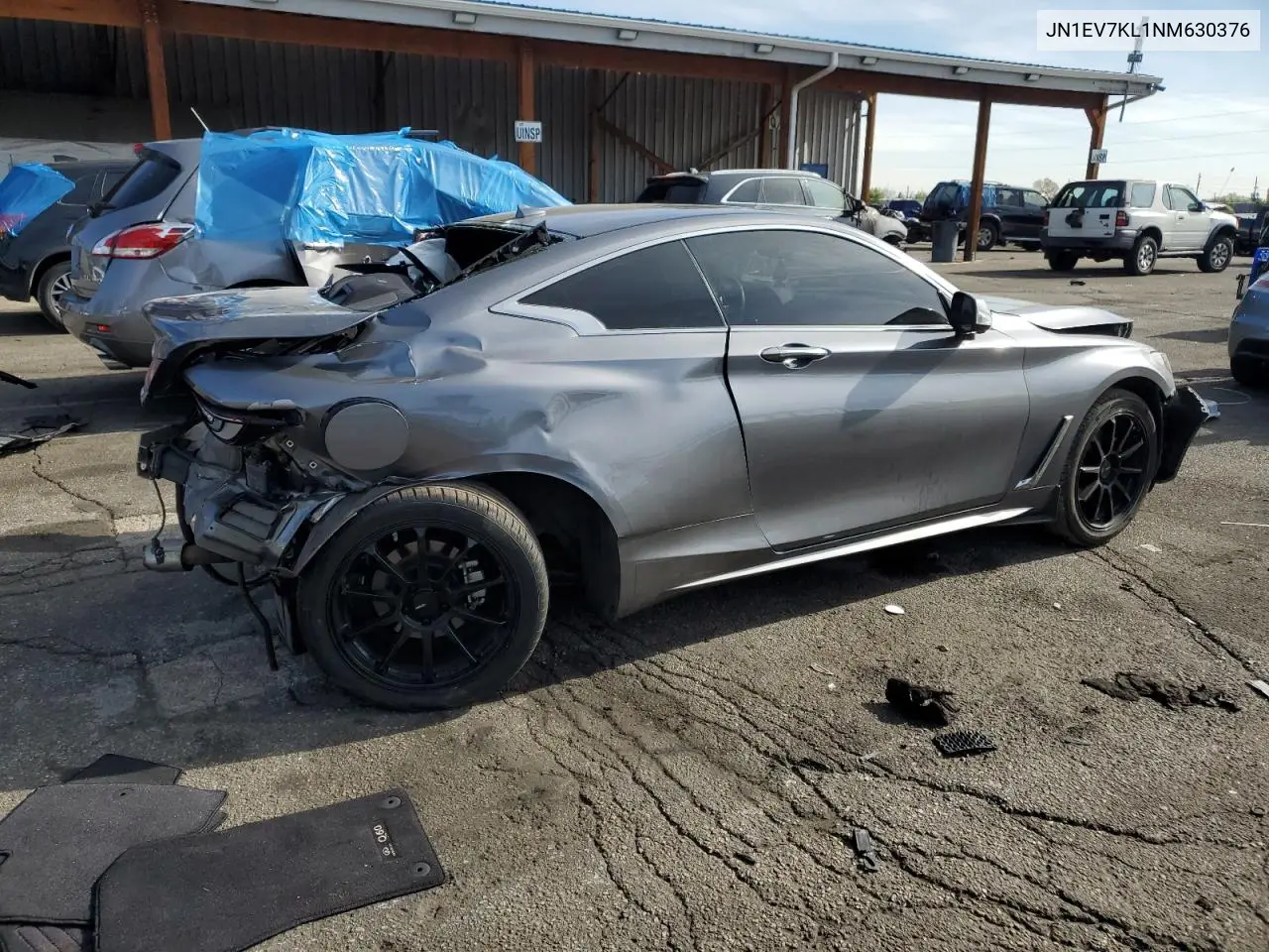 2022 Infiniti Q60 Luxe VIN: JN1EV7KL1NM630376 Lot: 54434485