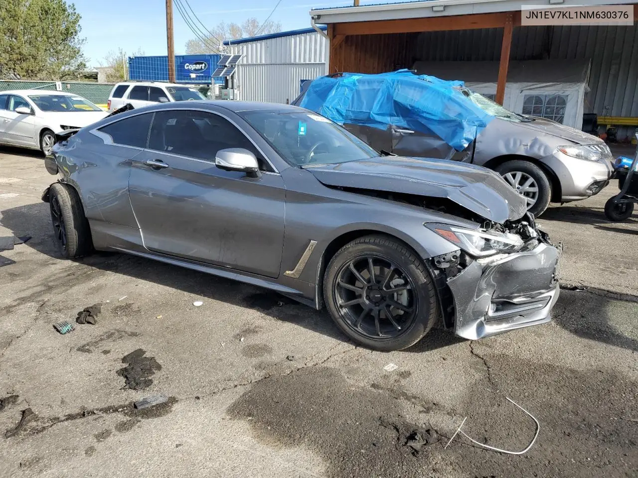 2022 Infiniti Q60 Luxe VIN: JN1EV7KL1NM630376 Lot: 54434485