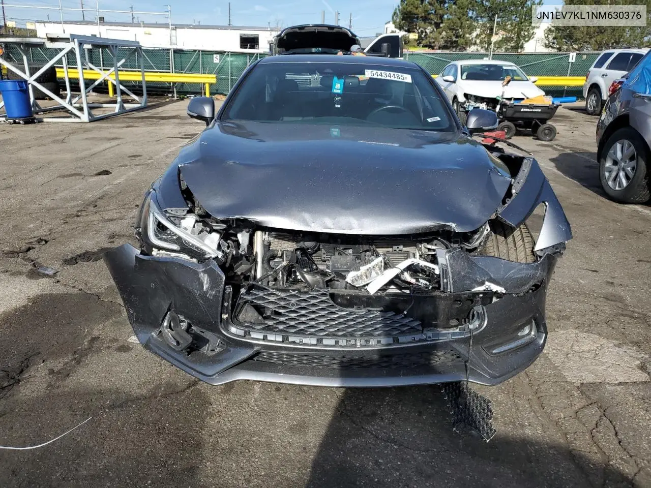 2022 Infiniti Q60 Luxe VIN: JN1EV7KL1NM630376 Lot: 54434485