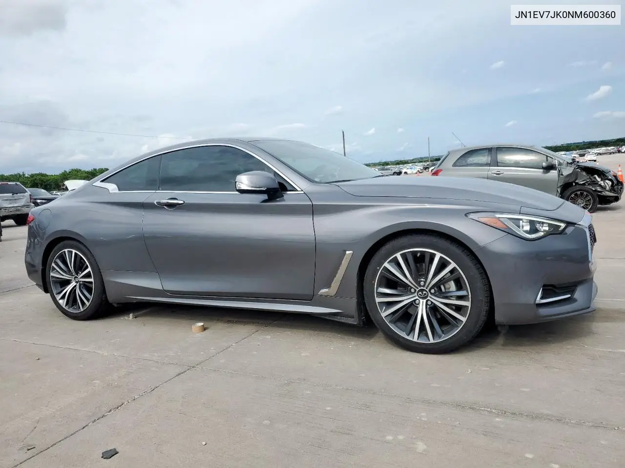 2022 Infiniti Q60 Pure VIN: JN1EV7JK0NM600360 Lot: 58852525