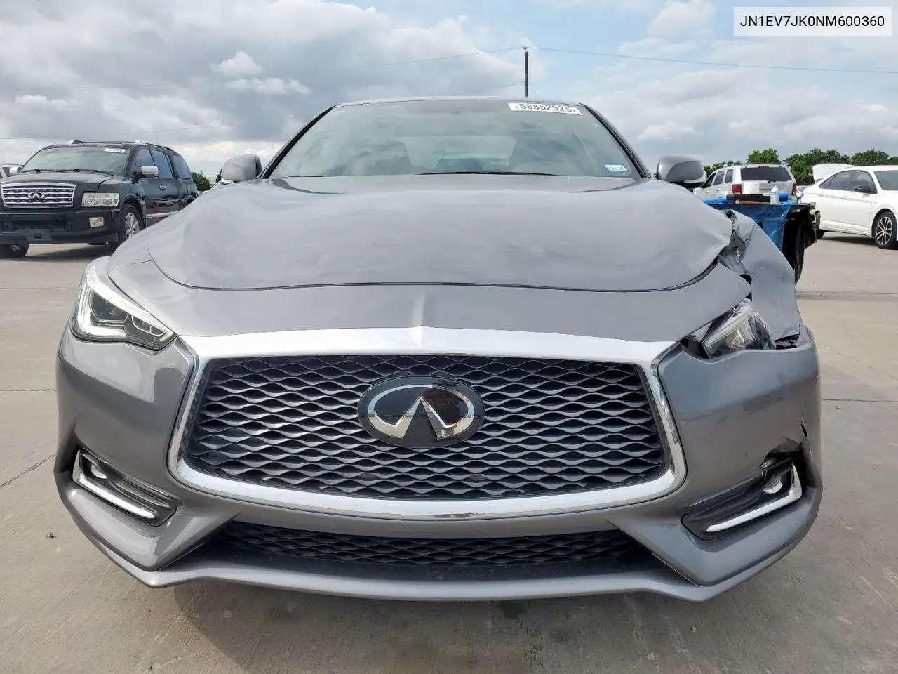 2022 Infiniti Q60 Pure VIN: JN1EV7JK0NM600360 Lot: 58852525