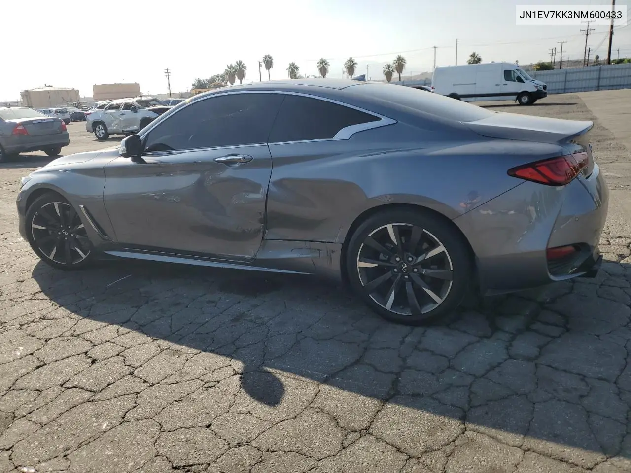 2022 Infiniti Q60 Luxe VIN: JN1EV7KK3NM600433 Lot: 62293795