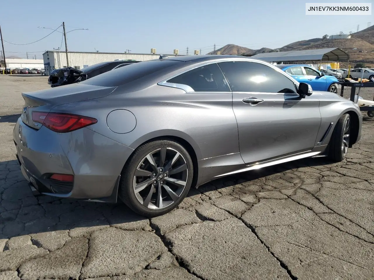 2022 Infiniti Q60 Luxe VIN: JN1EV7KK3NM600433 Lot: 62293795