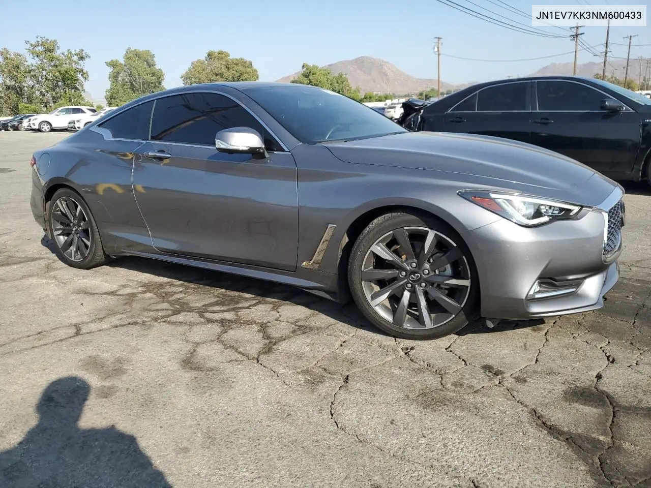 2022 Infiniti Q60 Luxe VIN: JN1EV7KK3NM600433 Lot: 62293795
