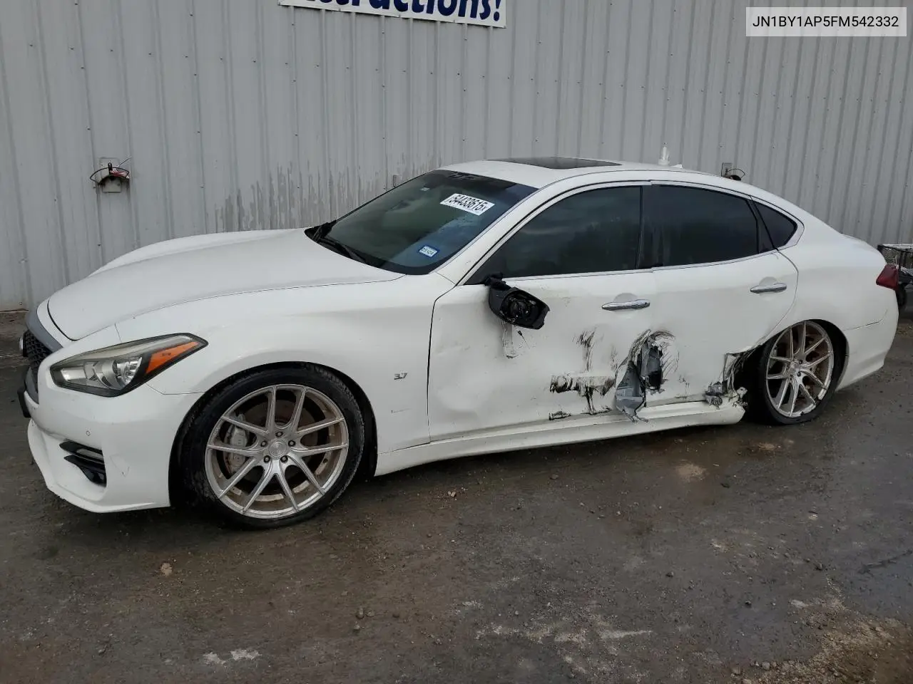 2015 Infiniti Q70 3.7 VIN: JN1BY1AP5FM542332 Lot: 54433615