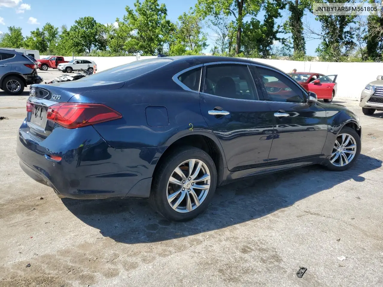 2015 Infiniti Q70 3.7 VIN: JN1BY1AR5FM561805 Lot: 57892685