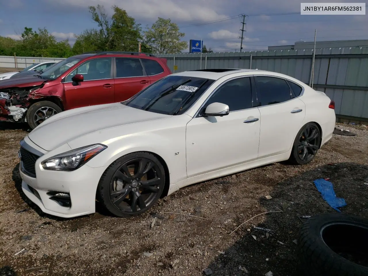 2015 Infiniti Q70 3.7 VIN: JN1BY1AR6FM562381 Lot: 58673905