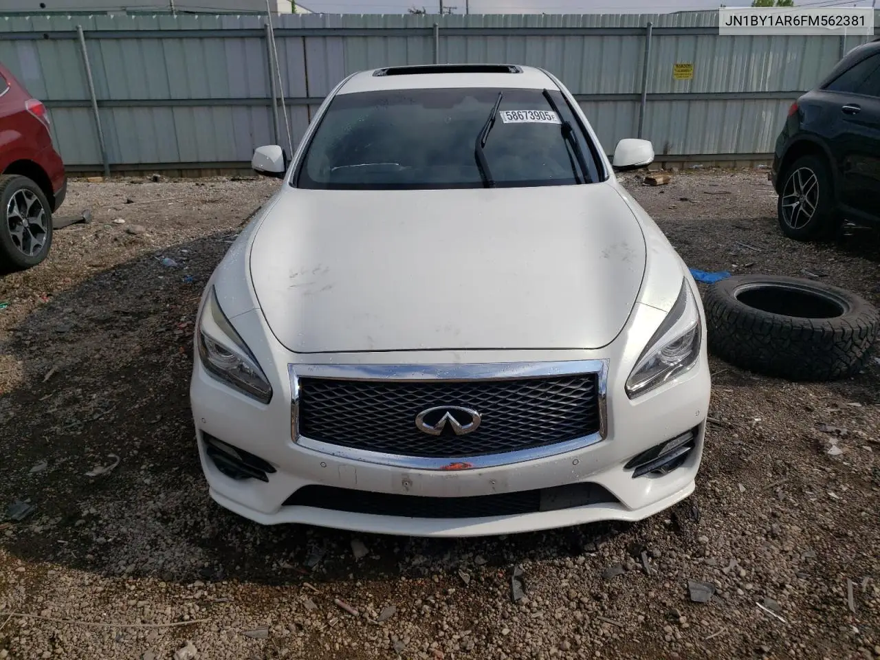 2015 Infiniti Q70 3.7 VIN: JN1BY1AR6FM562381 Lot: 58673905