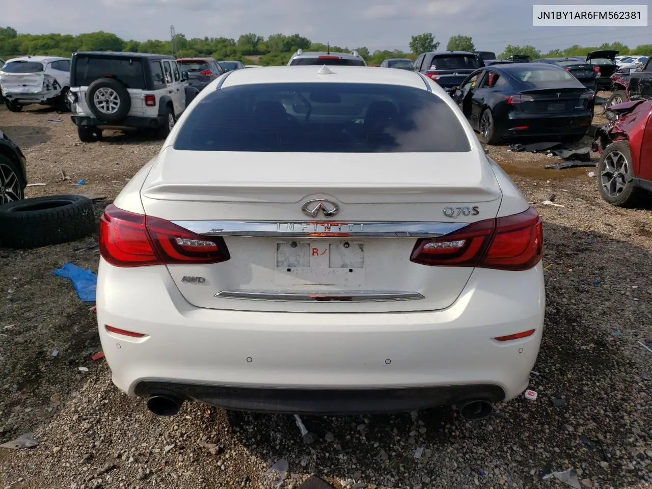 2015 Infiniti Q70 3.7 VIN: JN1BY1AR6FM562381 Lot: 58673905