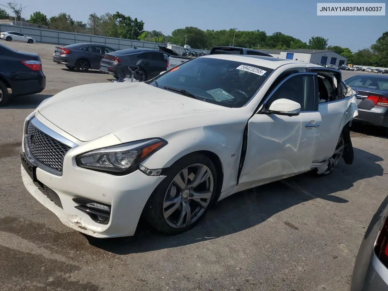 2015 Infiniti Q70 5.6 VIN: JN1AY1AR3FM160037 Lot: 59423255