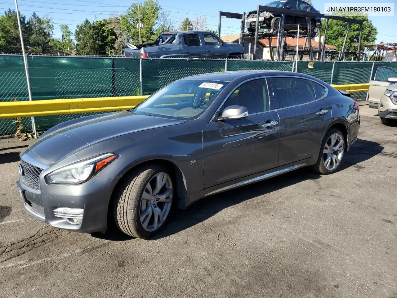 2015 Infiniti Q70L 5.6 VIN: JN1AY1PR3FM180103 Lot: 60311995