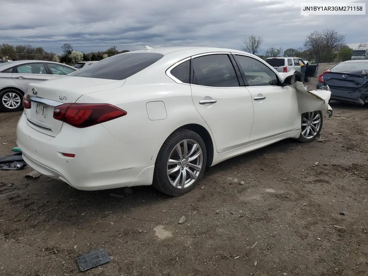 2016 Infiniti Q70 3.7 VIN: JN1BY1AR3GM271158 Lot: 51728485